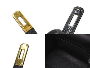 エルメス HERMES ○V刻印 ミニケリー 20 ブラック ヴォーガリバー 内縫い 2WAY ショルダーバッグ 美品 中古 4b001272