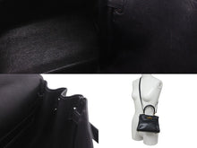 Load image into Gallery viewer, エルメス HERMES ○V刻印 ミニケリー 20 ブラック ヴォーガリバー 内縫い 2WAY ショルダーバッグ 美品 中古 4b001272
