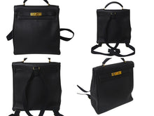 Load image into Gallery viewer, HERMES エルメス ケリーアドGM リュックサック バッグパック トゴ ブラック ゴールド金具 美品 中古 4b001273