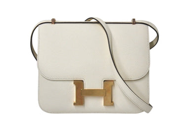 新品同様 HERMES エルメス ショルダーバッグ ミニ コンスタンス3 ナタ ローズゴールド金具 エプソン Y刻印 中古 4b001276