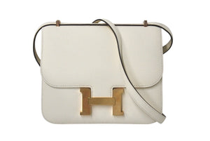新品同様 HERMES エルメス ショルダーバッグ ミニ コンスタンス3 ナタ ローズゴールド金具 エプソン Y刻印 中古 4b001276