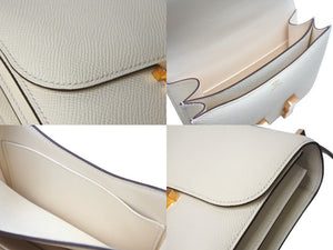 新品同様 HERMES エルメス ショルダーバッグ ミニ コンスタンス3 ナタ ローズゴールド金具 エプソン Y刻印 中古 4b001276