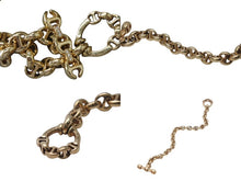 Load image into Gallery viewer, 極美品 HOORSENBUHS ホーセンブース OPEN-LINK BRACELET オープンリンクブレスレット 重量約32.1g 全長約18cm 18K 6PD 中古 4b001292