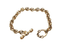 Load image into Gallery viewer, 極美品 HOORSENBUHS ホーセンブース OPEN-LINK BRACELET オープンリンクブレスレット 重量約32.1g 全長約18cm 18K 6PD 中古 4b001292