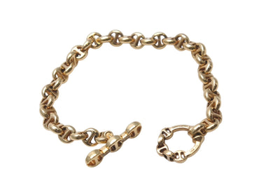 極美品 HOORSENBUHS ホーセンブース OPEN-LINK BRACELET オープンリンクブレスレット 重量約32.1g 全長約18cm 18K 6PD 中古 4b001292