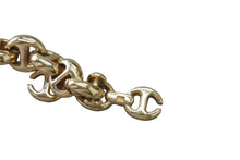Load image into Gallery viewer, 極美品 HOORSENBUHS ホーセンブース OPEN-LINK BRACELET オープンリンクブレスレット 重量約32.1g 全長約18cm 18K 6PD 中古 4b001292
