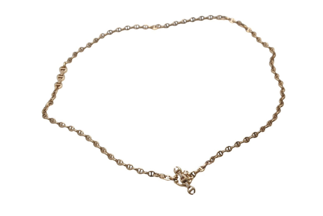 極美品 HOORSENBUHS ホーセンブース OPEN-LINK NECKLACE オープンリンクネックレス 重量約29.8g 全長約41cm 18K 14PD 中古 4b001292