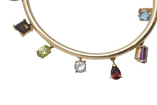 Load image into Gallery viewer, Bijou de M ビジュードエム Color Stone Bangle カラーストーンバングル 重量約11.1g シルバ−925 GP マルチカラーストーン 美品 中古 4b001296