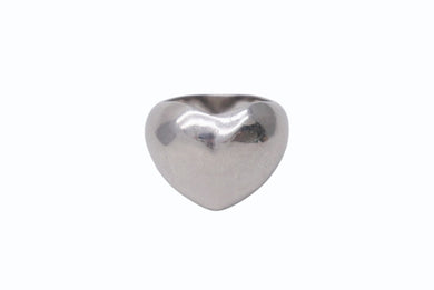 Bijou de M ビジュードエム Plump Heart ぷっくりハートリング 指輪 重量約8.3g サイズ9号 シルバー SILVER刻印 美品 中古 4b001306