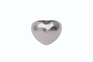 Bijou de M ビジュードエム Plump Heart ぷっくりハートリング 指輪 重量約8.3g サイズ9号 シルバー SILVER刻印 美品 中古 4b001306