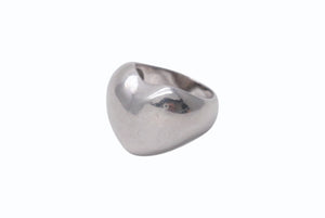 Bijou de M ビジュードエム Plump Heart ぷっくりハートリング 指輪 重量約8.3g サイズ9号 シルバー SILVER刻印 美品 中古 4b001306