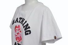 Load image into Gallery viewer, A BATHING APE アベイシングエイプ 半袖Tシャツ サイズ レディースS ピンクカモ ホワイト コットン ベイプ 美品 中古 4b001331