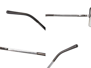CHANEL シャネル リムレス サングラス 4092-B c.124/6I サイズ62□15 120 ココマーク ラインストーン グレー 良品 中古 4b001357