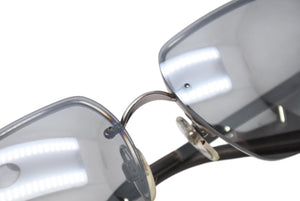 CHANEL シャネル リムレス サングラス 4092-B c.124/6I サイズ62□15 120 ココマーク ラインストーン グレー 美品 中古 4b001359