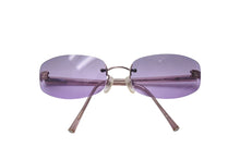 Load image into Gallery viewer, 極美品 CHANEL シャネル リムレス サングラス 4067 c.225/90 サイズ57□18 130 ココマーク パープル 中古 4b001360