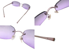 Load image into Gallery viewer, 極美品 CHANEL シャネル リムレス サングラス 4067 c.225/90 サイズ57□18 130 ココマーク パープル 中古 4b001360