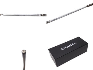 CHANEL シャネル リムレス サングラス 4017-D c.124/89 サイズ62□17 120 ココマーク ラインストーン ブラウン 美品 中古 4b001362