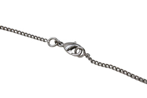 極美品 CHANEL シャネル ネックレス ココマーク アクセサリー ラインストーン イタリア製 09V刻印 5.6g シルバー 中古 4b001367