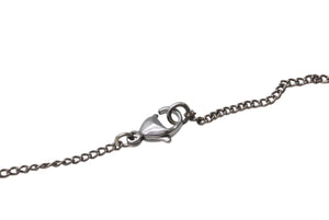 極美品 CHANEL シャネル ココマーク ネックレス アクセサリー メタル スクエアラインストーン シルバー 9.0g 中古 4b001365