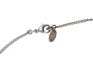 CHANEL シャネル ココマーク ネックレス アクセサリー 08V刻印 メタル ラインストーン 5.6g シルバー 美品 中古 4b001368