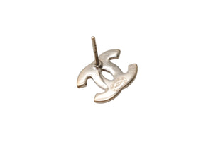 極美品 CHANEL シャネル ココマーク ラインストーン ピアス アクセサリー 04A刻印 ゴールド マルチカラー 中古 4b001364