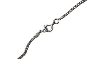 CHANEL シャネル ネックレス ココマーク アクセサリー C17V刻印 フランス製 メタル シルバー ブラック 美品 中古 4b001370