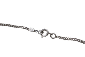 CHANEL シャネル ネックレス ココマーク アクセサリー C17V刻印 フランス製 メタル シルバー ブラック 美品 中古 4b001370