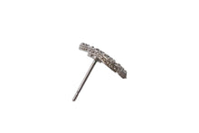 Load image into Gallery viewer, 極美品 CHANEL シャネル ピアス ココマーク ラインストーン 両耳 アクセサリー F16V刻印 0.7g シルバー 中古 4b001372