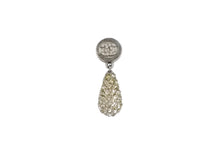 Load image into Gallery viewer, 極美品 CHANEL シャネル ピアス 両耳 アクセサリー ココマーク 21B刻印 ラインストーン 5.4g メタル シルバー 中古 4b001375