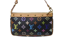 Load image into Gallery viewer, 極美品 LOUIS VUITTON ルイヴィトン ポシェットアクセソワール アクセサリーポーチ M92648 モノグラム マルチカラー ブラック 中古 4b001381
