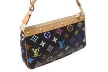 Load image into Gallery viewer, 極美品 LOUIS VUITTON ルイヴィトン ポシェットアクセソワール アクセサリーポーチ M92648 モノグラム マルチカラー ブラック 中古 4b001381