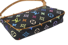 Load image into Gallery viewer, 極美品 LOUIS VUITTON ルイヴィトン ポシェットアクセソワール アクセサリーポーチ M92648 モノグラム マルチカラー ブラック 中古 4b001381
