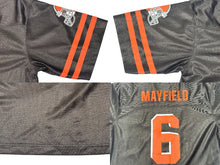 Load image into Gallery viewer, NFL team apparel アメリカンフットボール ゲームシャツ 半袖 ca43063 サイズ XL メッシュ プリント オレンジ マルチカラー 美品 中古 4b001406