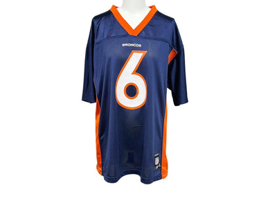 Reebok リーボック REEBOK NFL Broncos Cutler リーボック フットボール アメフト ゲームシャツ ネイビー サイズ XL 美品 中古 4b001409