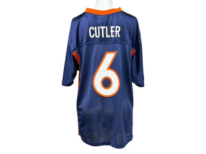 Reebok リーボック REEBOK NFL Broncos Cutler リーボック フットボール アメフト ゲームシャツ ネイビー サイズ XL 美品 中古 4b001409
