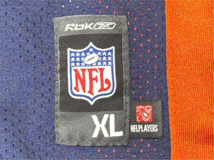 Reebok リーボック REEBOK NFL Broncos Cutler リーボック フットボール アメフト ゲームシャツ ネイビー サイズ XL 美品 中古 4b001409