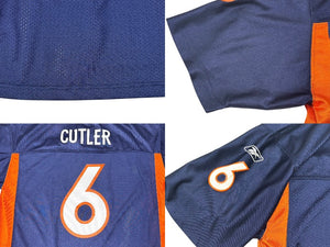 Reebok リーボック REEBOK NFL Broncos Cutler リーボック フットボール アメフト ゲームシャツ ネイビー サイズ XL 美品 中古 4b001409