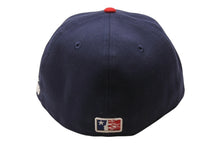 Load image into Gallery viewer, 極美品 Hellstar ヘルスター BaseballCap ベースボールキャップ 帽子 CHINA製 ネイビー ホワイト レッド サイズ7 1/2 中古 4b001416