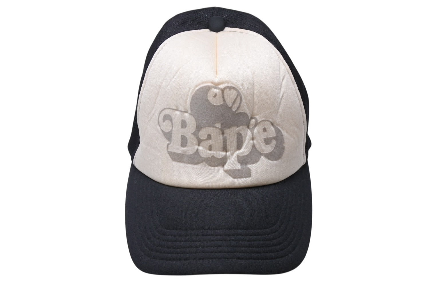 A BATHING APE トラッカーキャップ ホワイト/ブラック