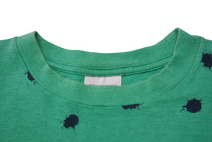 GOOD ENOUGH グッドイナフ G Logo ポケットTシャツ ロゴ 90s ペイント総柄 グリーン サイズM コットン 美品 中古 4b001423