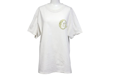 GOOD ENOUGH グッドイナフ Hanesボディ G Logo 半袖Tシャツ ロゴ 90s ドット プリント ホワイト サイズM 美品 中古 4b001425