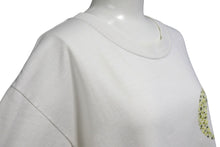 Load image into Gallery viewer, GOOD ENOUGH グッドイナフ Hanesボディ G Logo 半袖Tシャツ ロゴ 90s ドット プリント ホワイト サイズM 美品 中古 4b001425