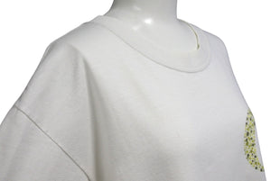 GOOD ENOUGH グッドイナフ Hanesボディ G Logo 半袖Tシャツ ロゴ 90s ドット プリント ホワイト サイズM 美品 中古 4b001425