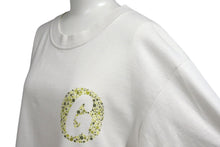 Load image into Gallery viewer, GOOD ENOUGH グッドイナフ Hanesボディ G Logo 半袖Tシャツ ロゴ 90s ドット プリント ホワイト サイズM 美品 中古 4b001425
