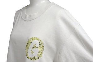 GOOD ENOUGH グッドイナフ Hanesボディ G Logo 半袖Tシャツ ロゴ 90s ドット プリント ホワイト サイズM 美品 中古 4b001425