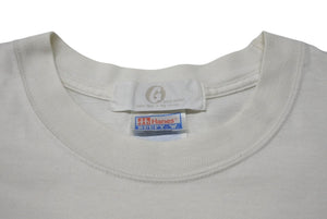 GOOD ENOUGH グッドイナフ Hanesボディ G Logo 半袖Tシャツ ロゴ 90s ドット プリント ホワイト サイズM 美品 中古 4b001425