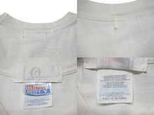 Load image into Gallery viewer, GOOD ENOUGH グッドイナフ Hanesボディ G Logo 半袖Tシャツ ロゴ 90s ドット プリント ホワイト サイズM 美品 中古 4b001425
