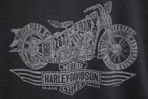 HARLEY DAVIDSON ハーレーダヴィッドソン EMPIRE NEW ROCHELLE NEW YORK 半袖Tシャツ サイズL 中古 4b001428