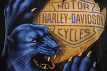 Load image into Gallery viewer, 極美品 HARLEY DAVIDSON ハーレーダヴィッドソン VINTAGE ヴィンテージ 3D EMBLEM 半袖Tシャツ サイズL 1991年 パンサー 中古 4b001429