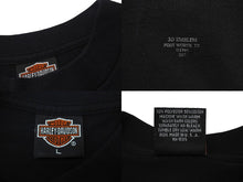 Load image into Gallery viewer, 極美品 HARLEY DAVIDSON ハーレーダヴィッドソン VINTAGE ヴィンテージ 3D EMBLEM 半袖Tシャツ サイズL 1991年 パンサー 中古 4b001429